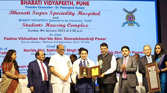 Serum Institute of India CEO Adar Poonawalla receives Dr. Patangrao Kadam Memorial Award