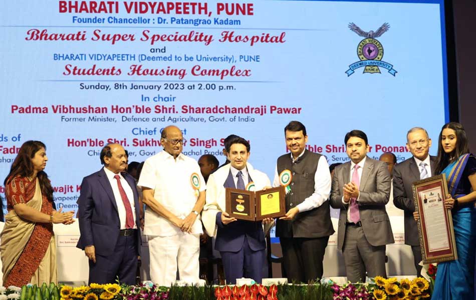 Serum Institute of India CEO Adar Poonawalla receives Dr. Patangrao Kadam Memorial Award