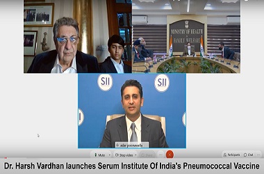Dr. Harsh Vardhan launches Serum Institute Of India's Pneumococcal Conjugate Vaccine - Pneumosil